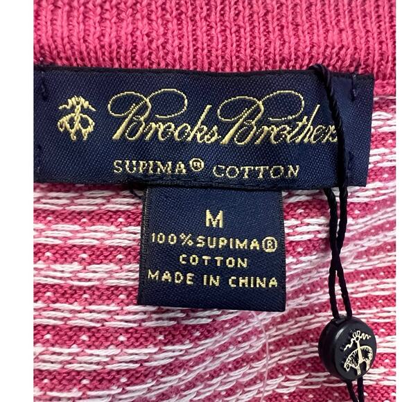 NWT Brooks Brothers Vest Men’s M 100%Supima Cotton Pullover Classic Preppy Golf - Picture 3 of 5